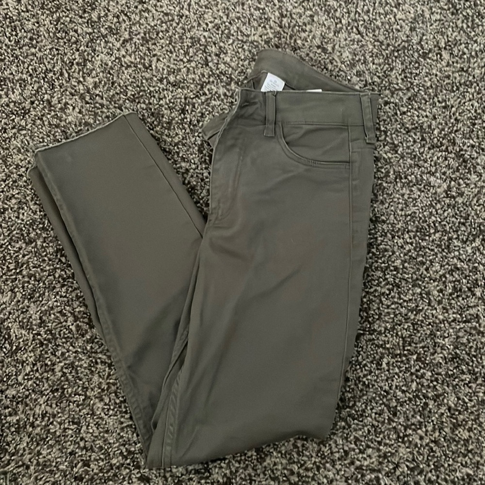 H&M olive green skinny denim